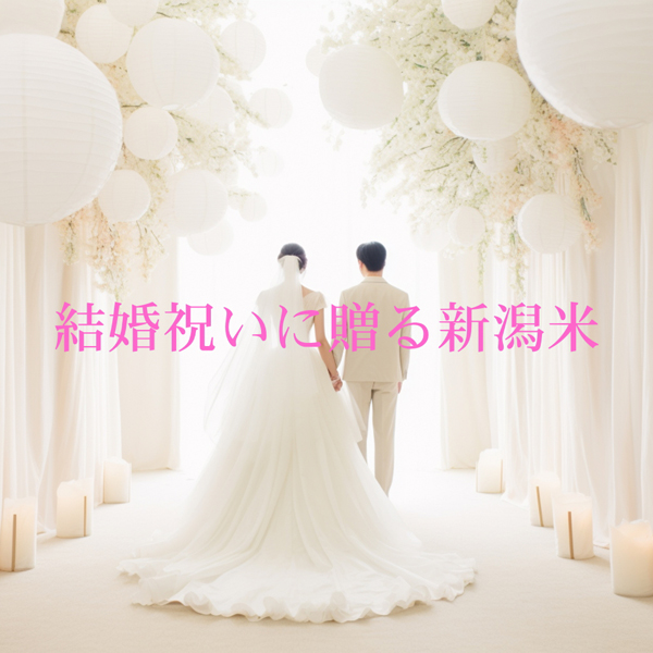 結婚祝いに贈る新潟米