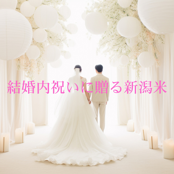 結婚内祝いに贈る新潟米